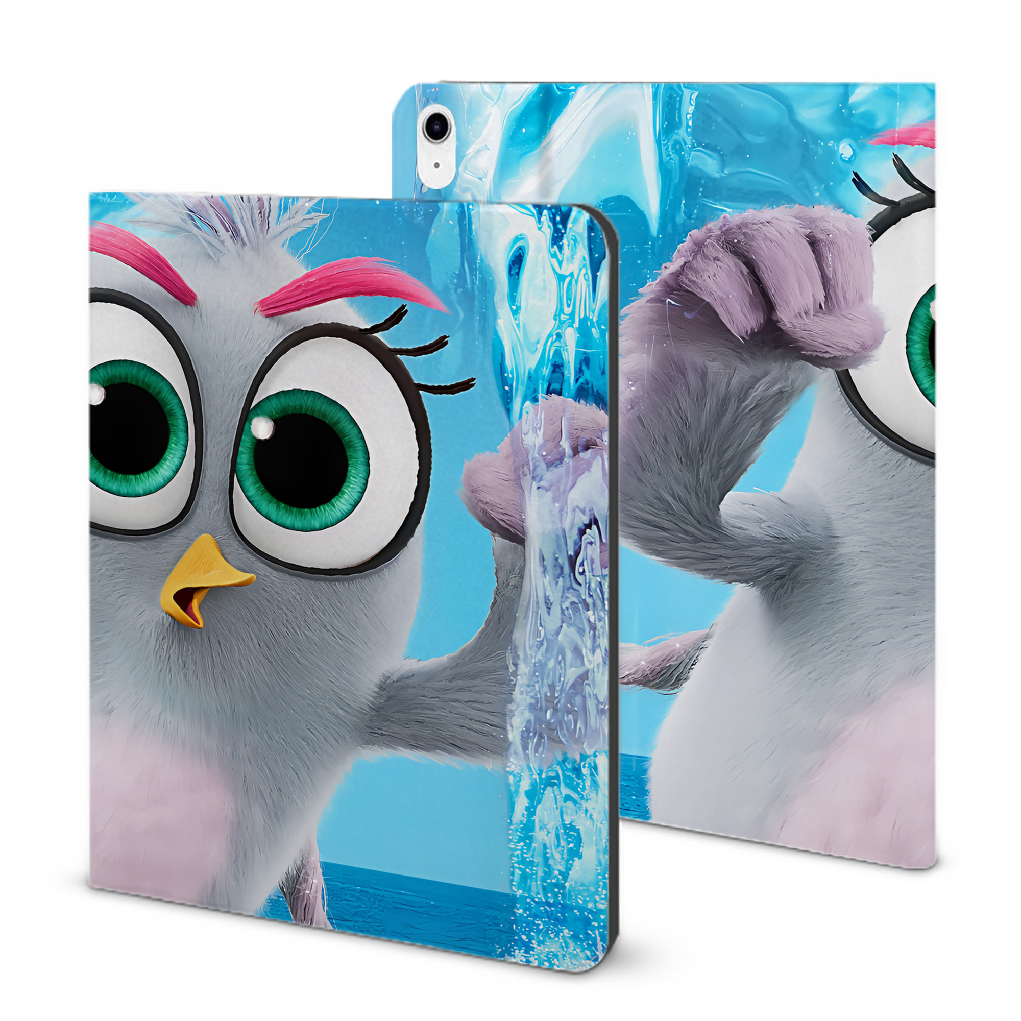 （画像用） Angry Birds アングリーバード IPad ケース ブック型 PUレザー TPU 耐衝撃 軽量 薄型 ペン収納なし 全面保護 IPad 各モデル対応